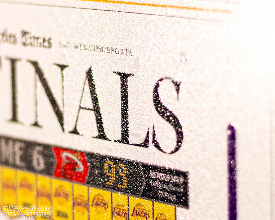 Los Angeles Times Lakers 2020 NBA FINALS Front Page - OCT 12, 2020