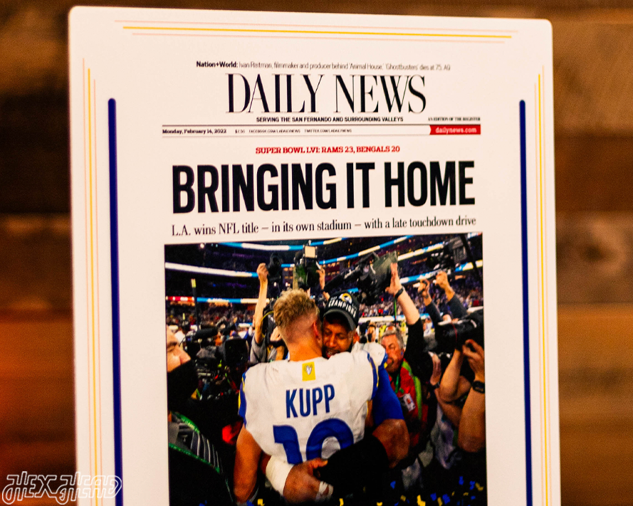 Daily News Los Angeles Rams LVI SUPER BOWL Front Page - FEB 14, 2022