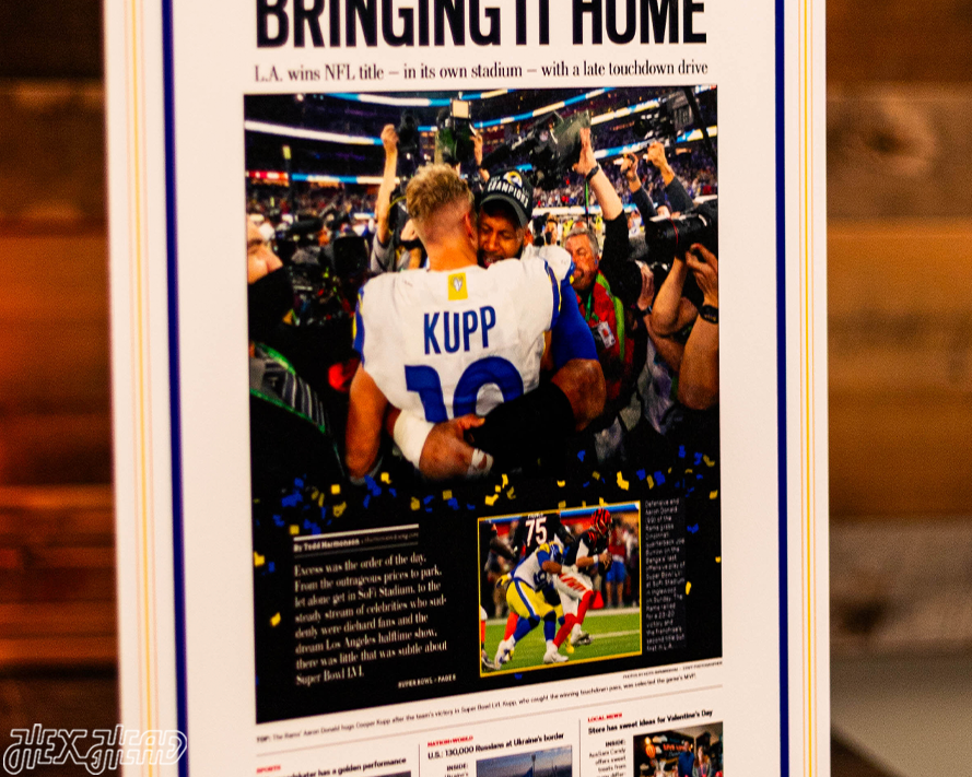 Daily News Los Angeles Rams LVI SUPER BOWL Front Page - FEB 14, 2022