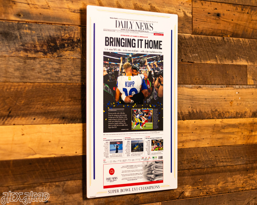 Daily News Los Angeles Rams LVI SUPER BOWL Front Page - FEB 14, 2022