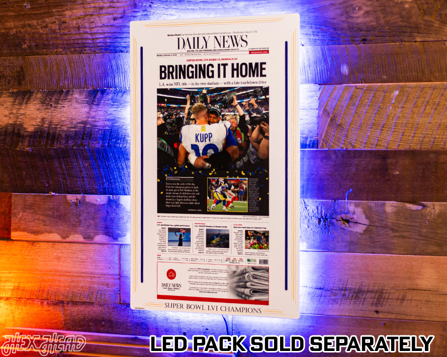 Daily News Los Angeles Rams LVI SUPER BOWL Front Page - FEB 14, 2022