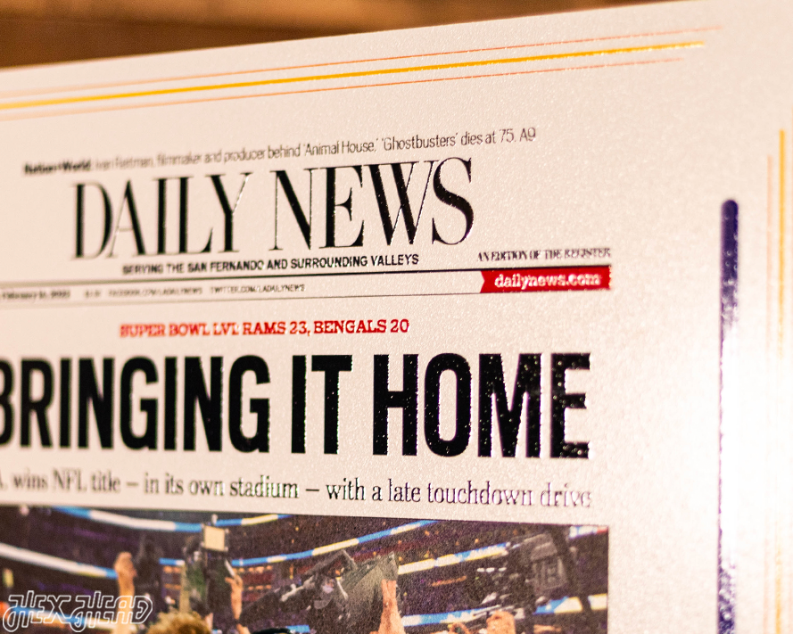 Daily News Los Angeles Rams LVI SUPER BOWL Front Page - FEB 14, 2022