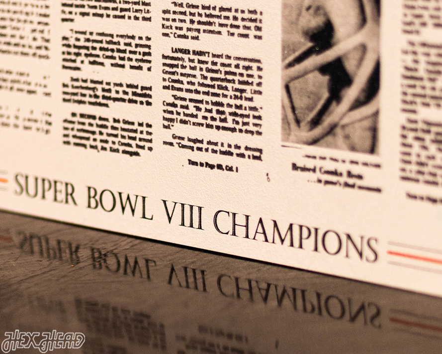 Miami Herald Dolphins 1974 SUPER BOWL Front Page - JAN 14, 1974