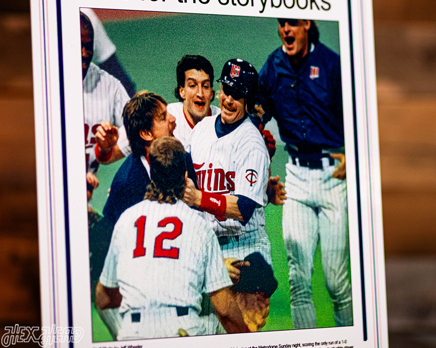 Star Tribune Minnesota Twins 1991 WORLD SERIES Front Page - OCT 28, 1991
