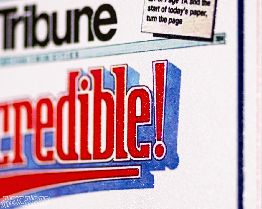 Star Tribune Minnesota Twins 1991 WORLD SERIES Front Page - OCT 28, 1991