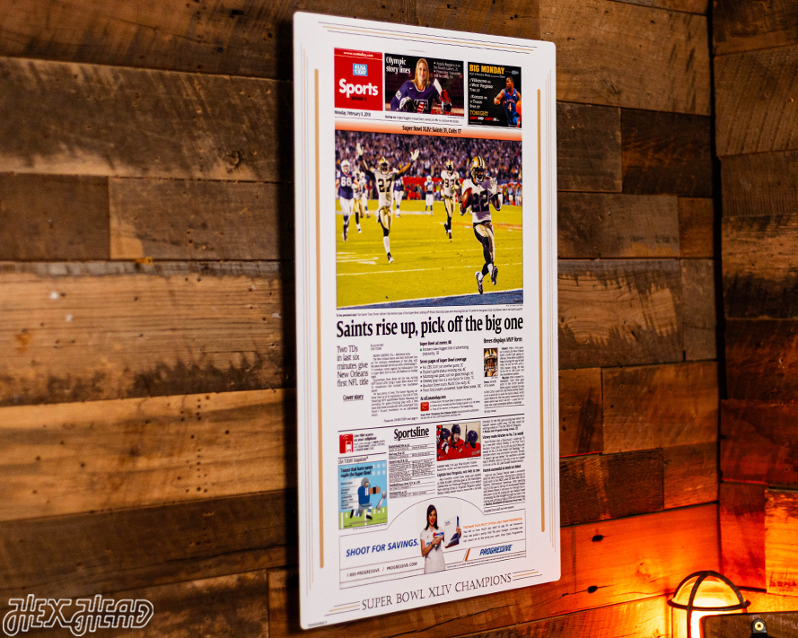 USA Today New Orleans Saints 2010 Super Bowl Front Page - FEB 8, 2010