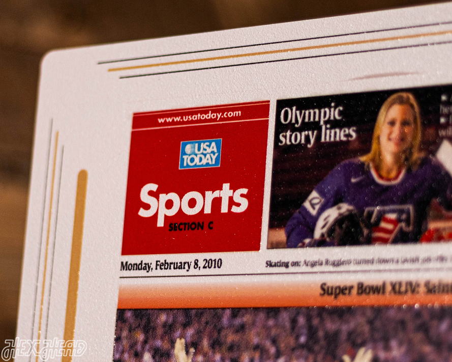 USA Today New Orleans Saints 2010 Super Bowl Front Page - FEB 8, 2010