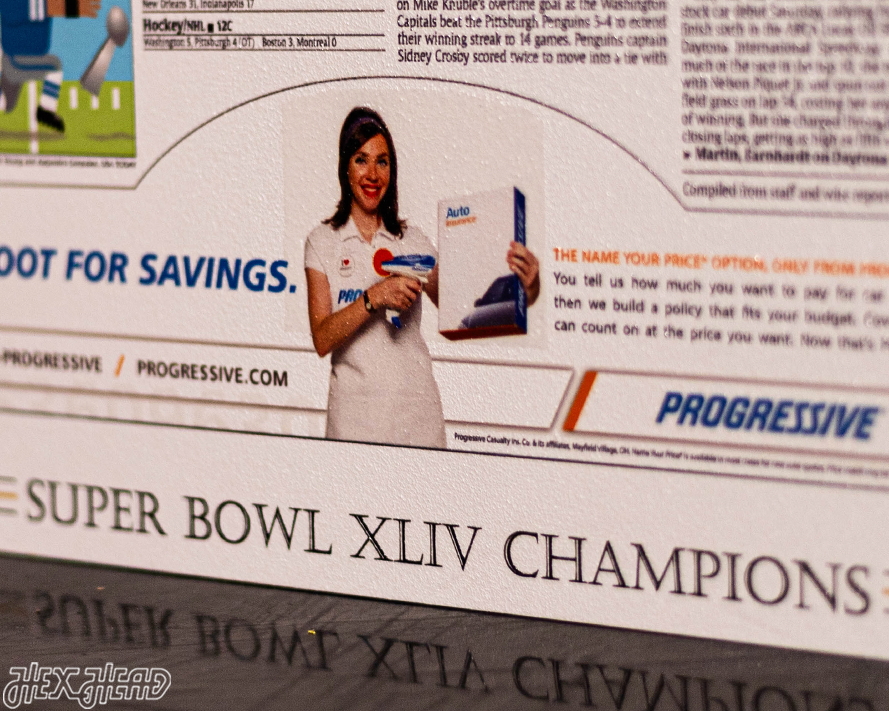 USA Today New Orleans Saints 2010 Super Bowl Front Page - FEB 8, 2010