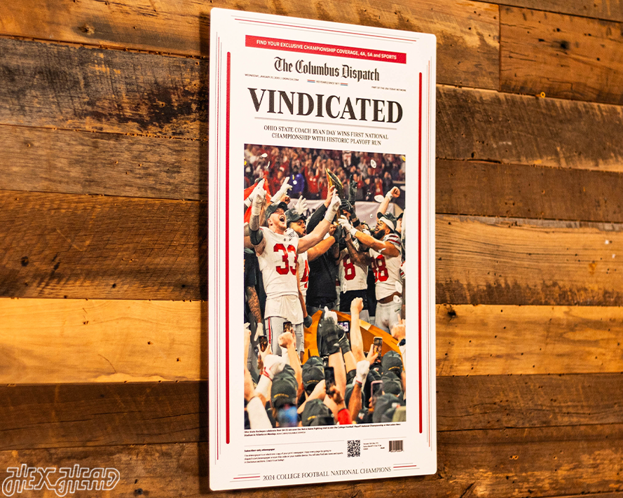 Columbus Dispatch Ohio State 2024 Football National Champions Front Page - JAN 22, 2024