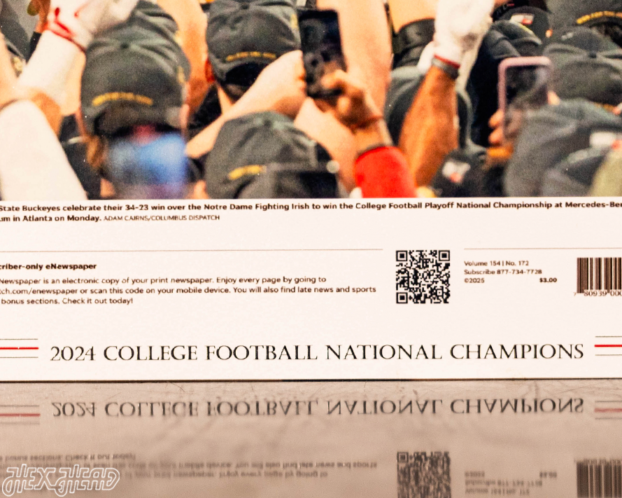 Columbus Dispatch Ohio State 2024 Football National Champions Front Page - JAN 22, 2024