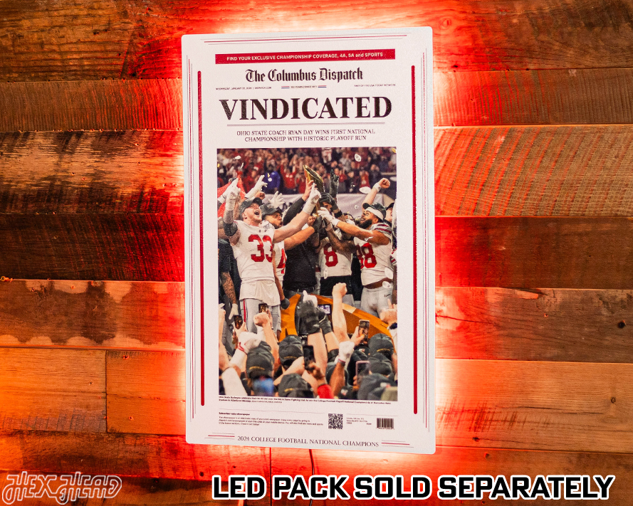 Columbus Dispatch Ohio State 2024 Football National Champions Front Page - JAN 22, 2024