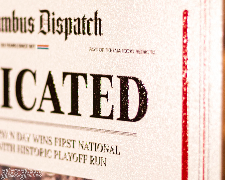 Columbus Dispatch Ohio State 2024 Football National Champions Front Page - JAN 22, 2024