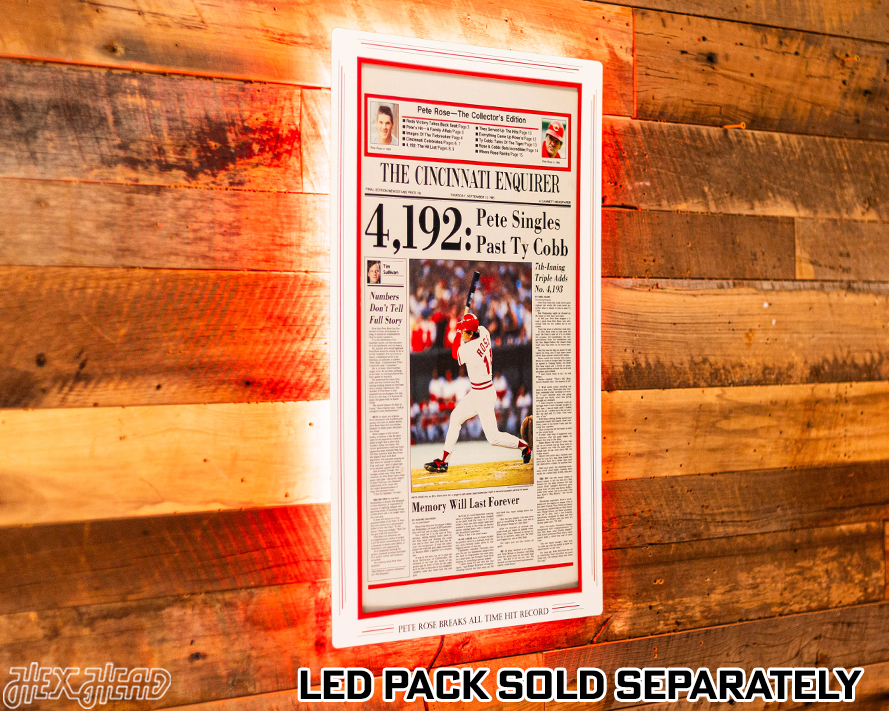 The Cincinnati Enquirer Pete Rose Hit Record Front Page - SEP 12, 1985