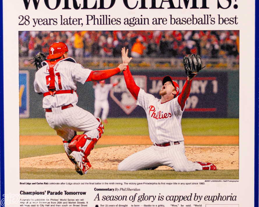 Philadelphia Inquirer Phillies 2008 WORLD SERIES Front Page - OCT 30, 2008