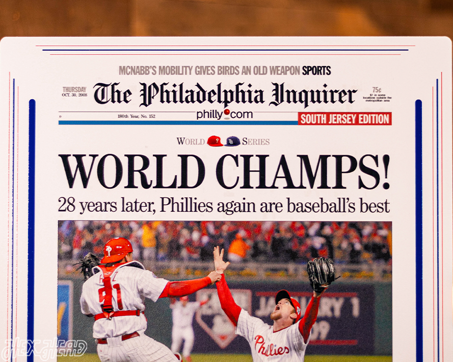 Philadelphia Inquirer Phillies 2008 WORLD SERIES Front Page - OCT 30, 2008