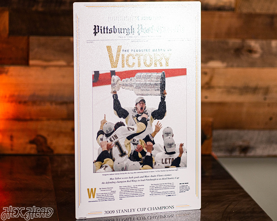 Pittsburgh Post-Gazette Penguins 2009 STANLEY CUP Front Page - JUNE 13, 2009