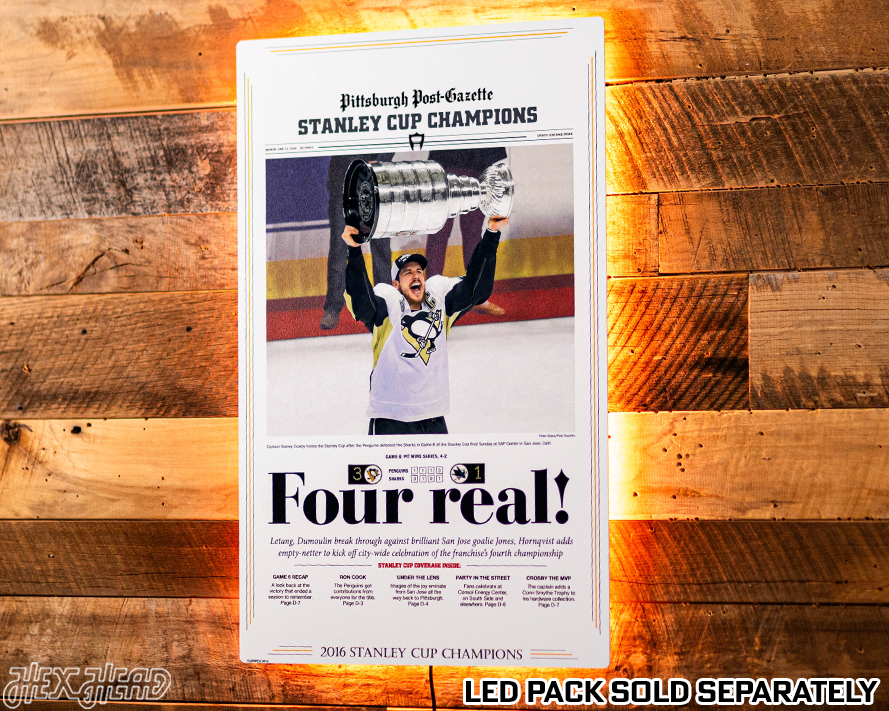 Pittsburgh Post-Gazette Penguins 2016 STANLEY CUP Front Page - JUNE 13, 2016