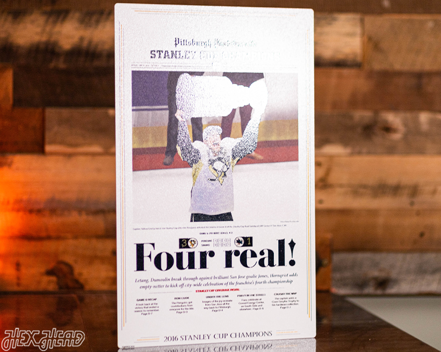 Pittsburgh Post-Gazette Penguins 2016 STANLEY CUP Front Page - JUNE 13, 2016