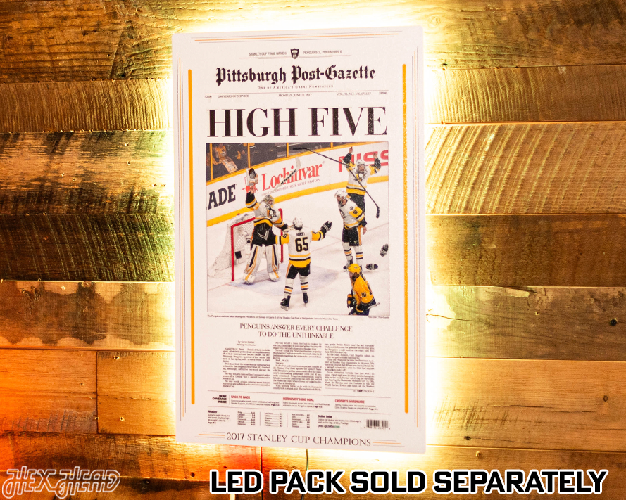 Pittsburgh Post-Gazette Penguins 2017 STANLEY CUP Front Page - JUNE 12, 2017