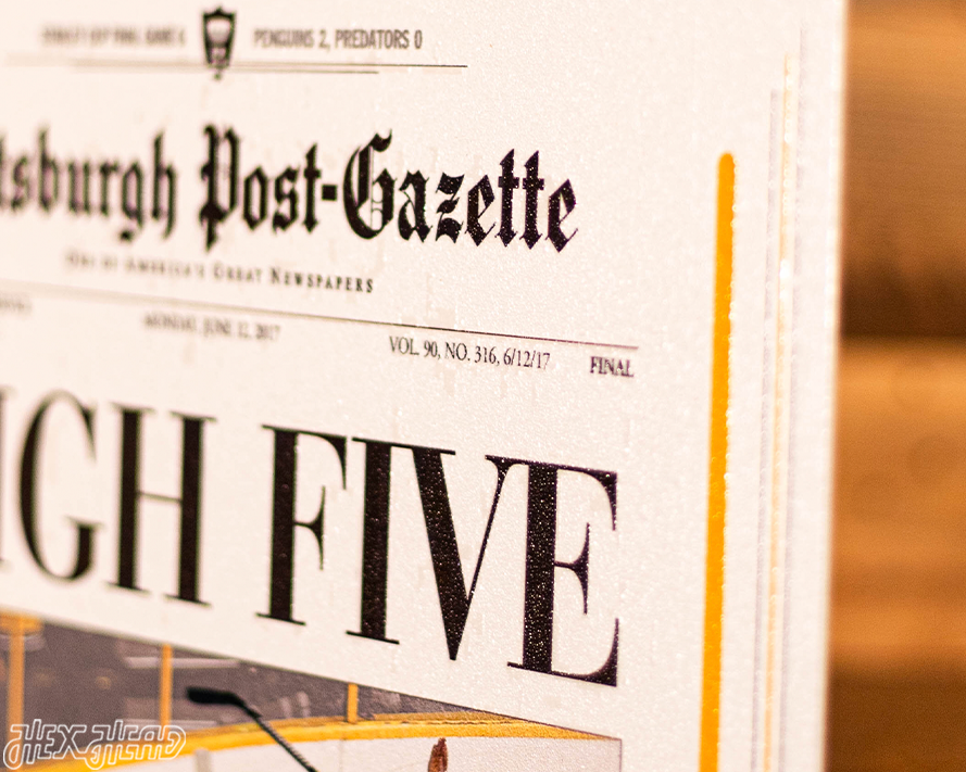 Pittsburgh Post-Gazette Penguins 2017 STANLEY CUP Front Page - JUNE 12, 2017