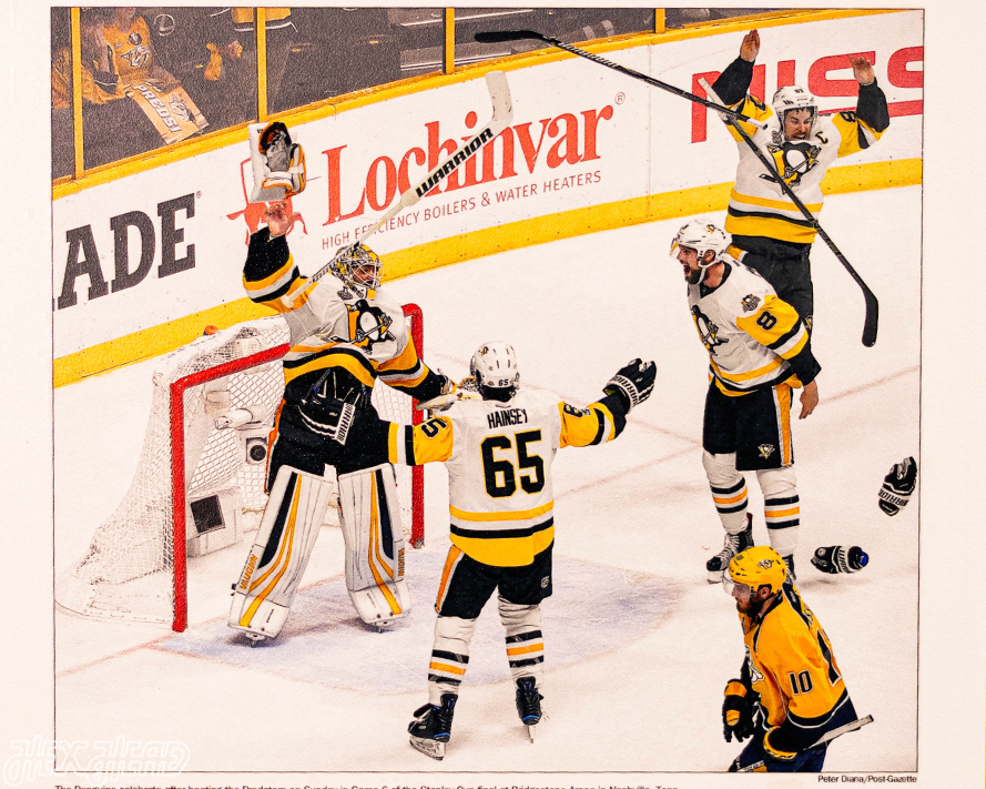 Pittsburgh Post-Gazette Penguins 2017 STANLEY CUP Front Page - JUNE 12, 2017