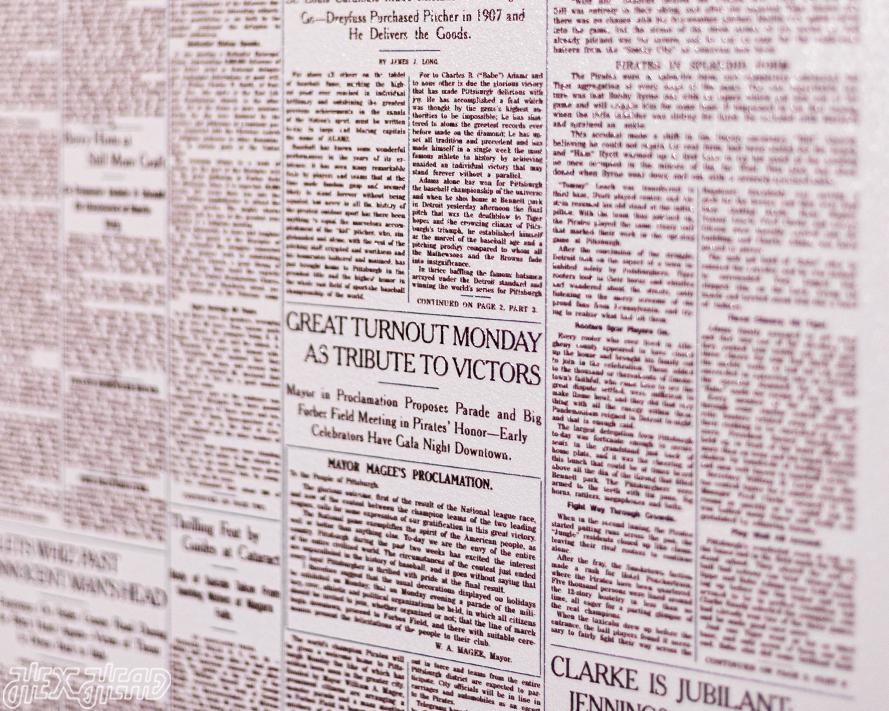 Pittsburgh Sunday Post Pirates 1909 WORLD SERIES Front Page - OCT 17, 1909
