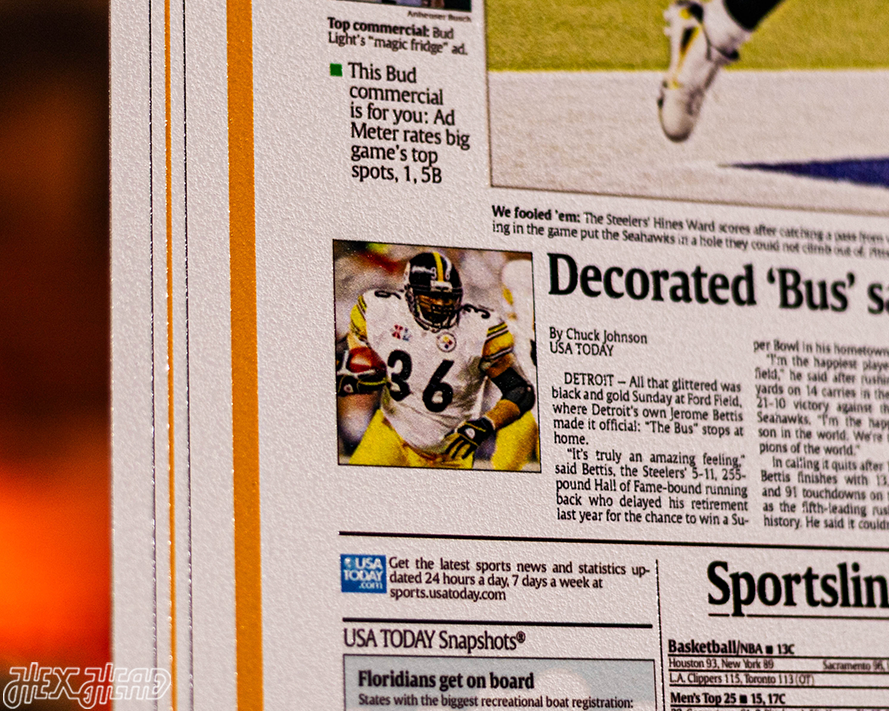USA Today Pittsburgh Steelers 2006 Super Bowl Front Page - FEB 6, 2006