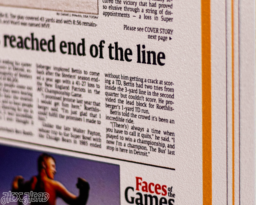 USA Today Pittsburgh Steelers 2006 Super Bowl Front Page - FEB 6, 2006