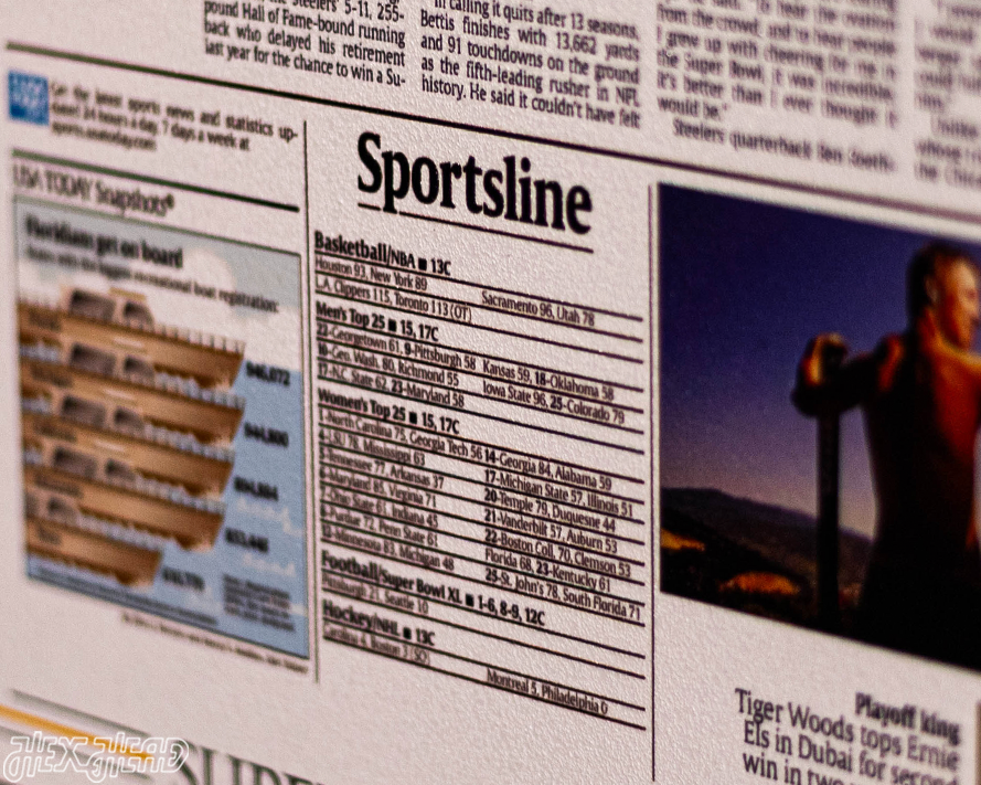 USA Today Pittsburgh Steelers 2006 Super Bowl Front Page - FEB 6, 2006