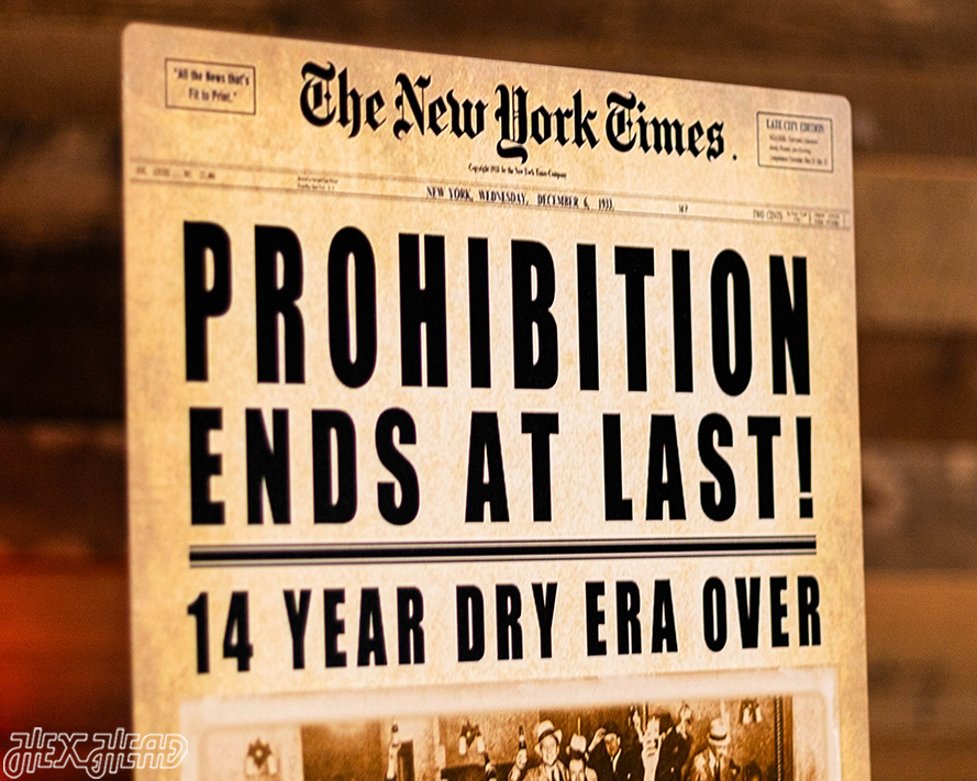 New York Times Prohibition Front Page - DEC 6, 1933