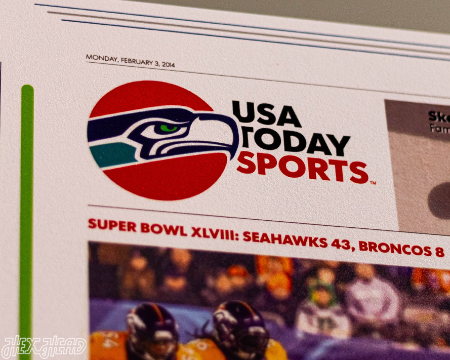USA Today Seattle Seahawks 2014 Super Bowl Front Page - FEB 3, 2014