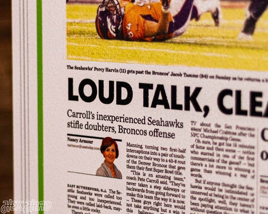 USA Today Seattle Seahawks 2014 Super Bowl Front Page - FEB 3, 2014