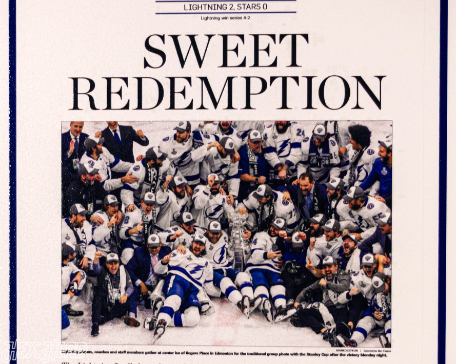 Tampa Bay Times Lightning 2020 STANLEY CUP Front Page - SEP 29, 2020