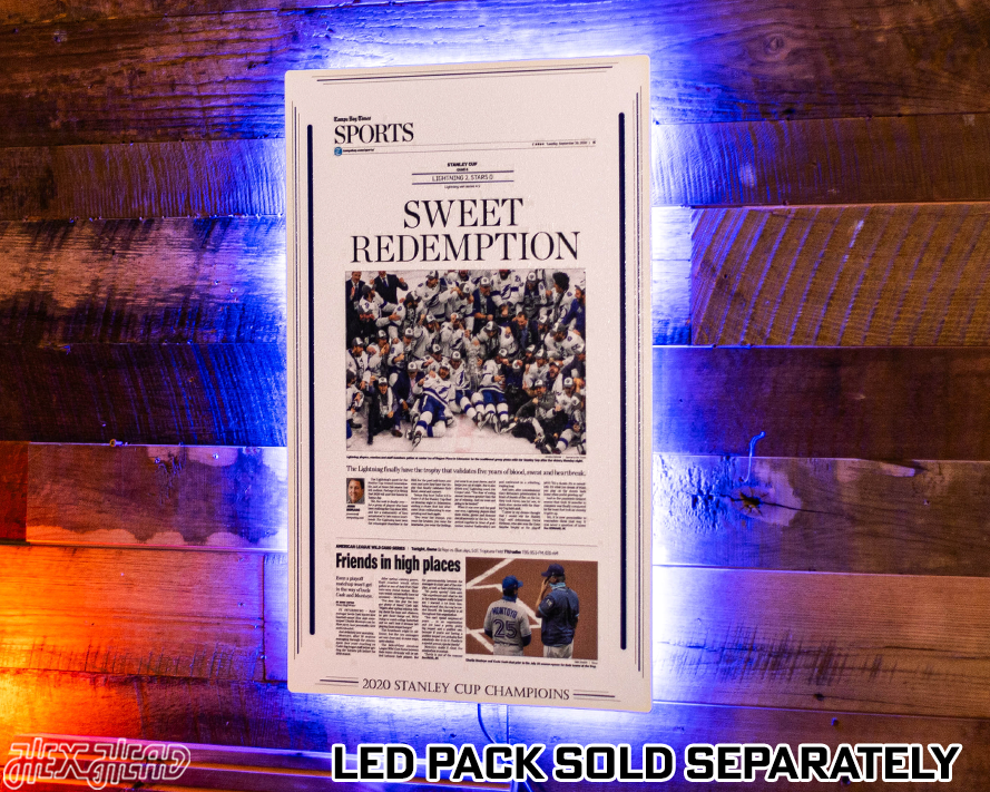 Tampa Bay Times Lightning 2020 STANLEY CUP Front Page - SEP 29, 2020