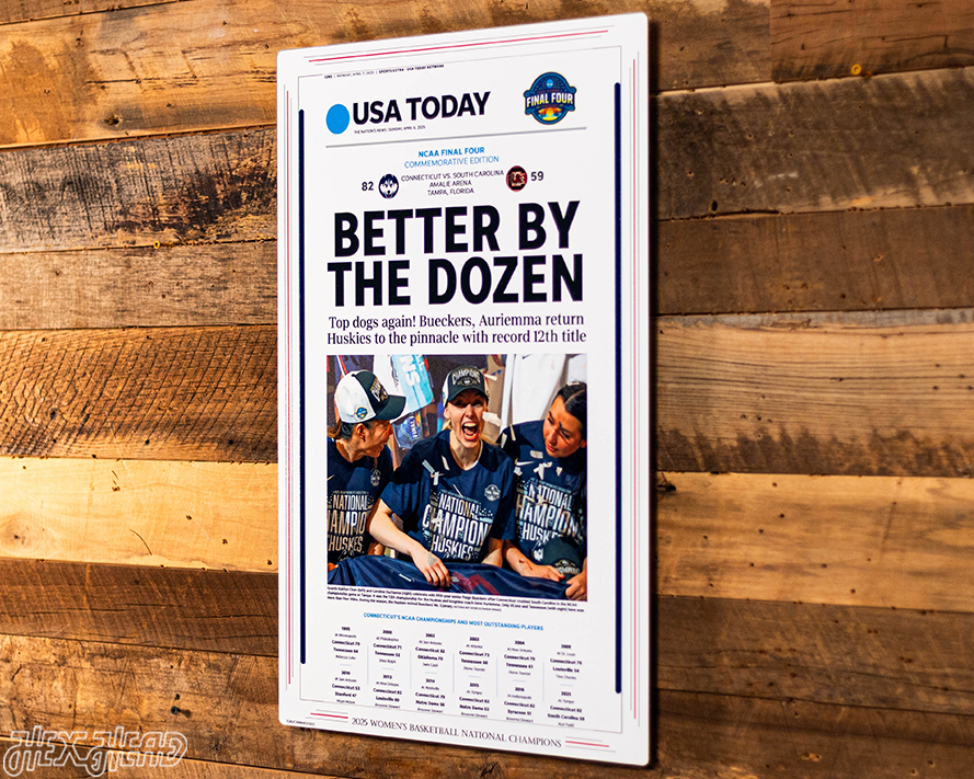 USA Today UCONN Huskies 2025 National Basketball Champions Front Page - April 7, 2025