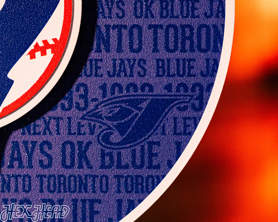 Toronto Blue Jays CRAFT SERIES 3D Embossed Metal Wall Art