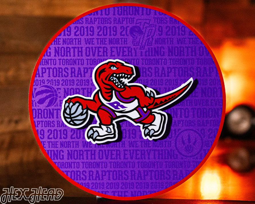 Toronto Raptors CRAFT SERIES 3D Embossed Metal Wall Art