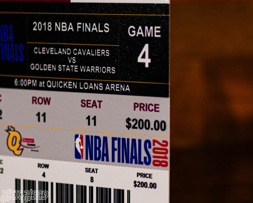 Golden State Warriors 2018 NBA Finals Ticket Stub Single Layer Metal Wall Art