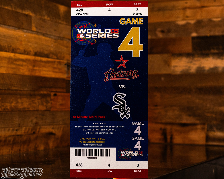 Chicago White Sox 2005 World Series Ticket Stub Single Layer Metal Wall Art