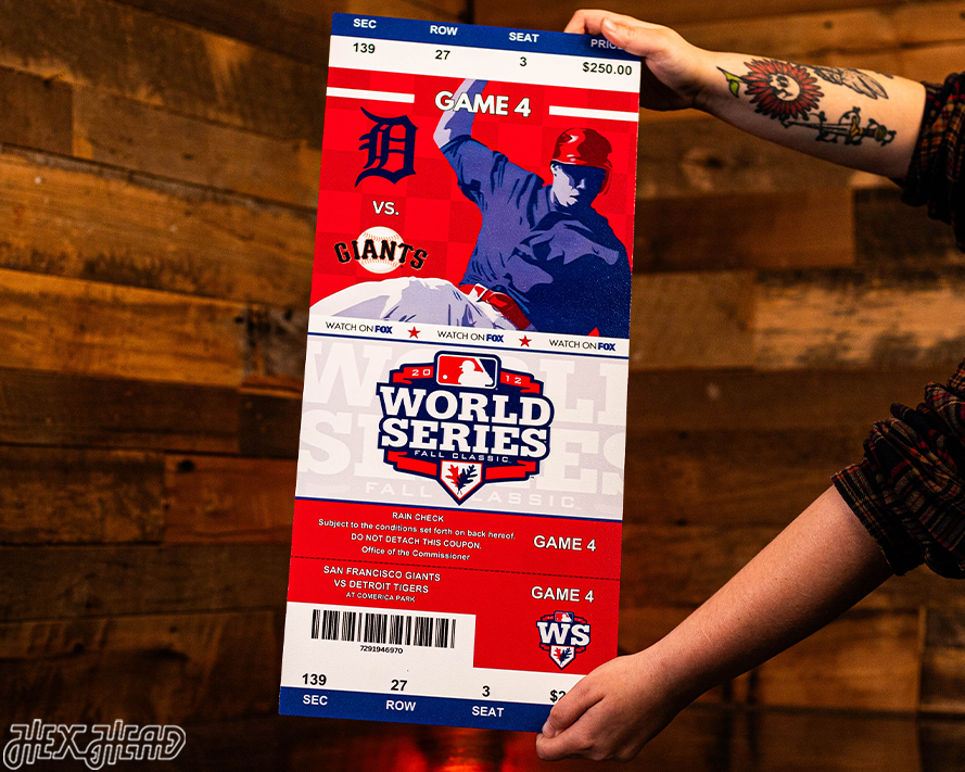 San Francisco Giants 2012 World Series Ticket Stub Single Layer Metal Wall Art