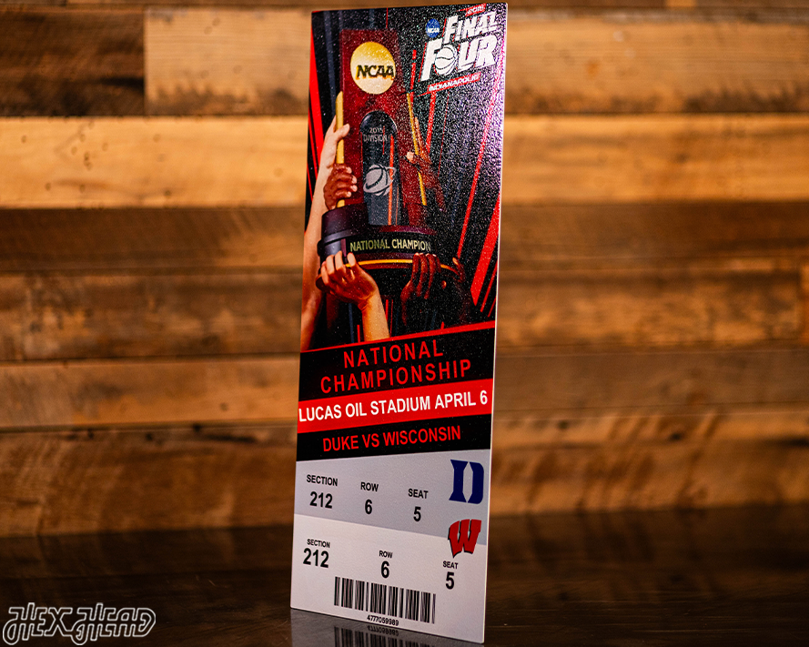 Duke Blue Devils 2015 National Basketball Championship Ticket Stub Single Layer Metal Wall Art