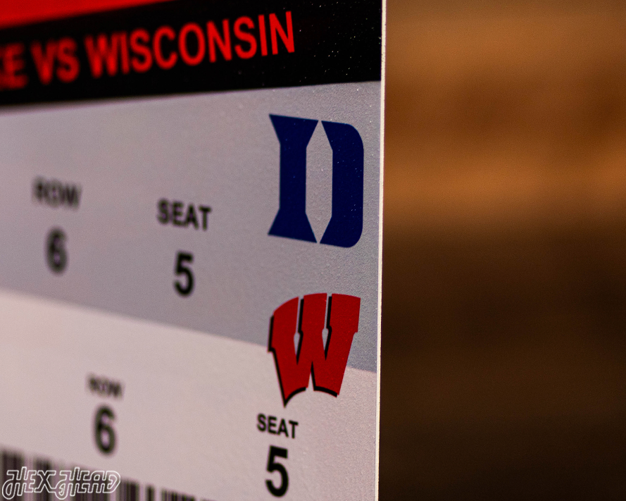 Duke Blue Devils 2015 National Basketball Championship Ticket Stub Single Layer Metal Wall Art