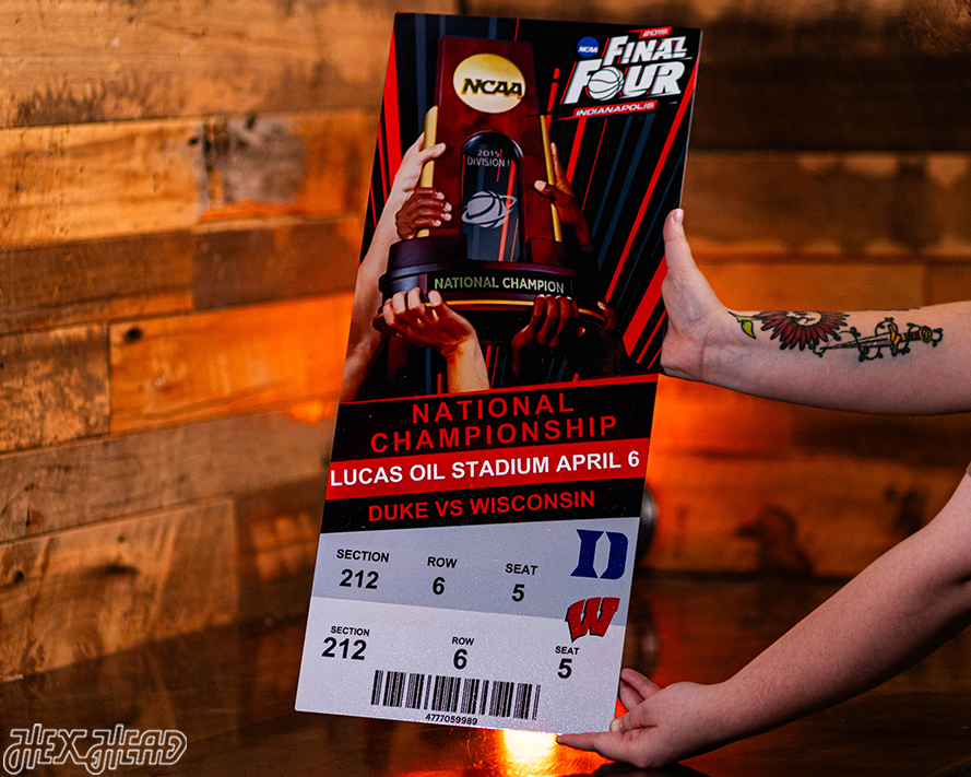 Duke Blue Devils 2015 National Basketball Championship Ticket Stub Single Layer Metal Wall Art