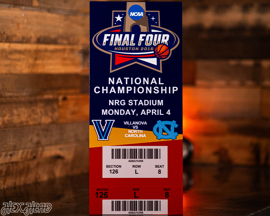 Villanova Wildcats 2016 National Basketball Championship Ticket Stub Single Layer Metal Wall Art