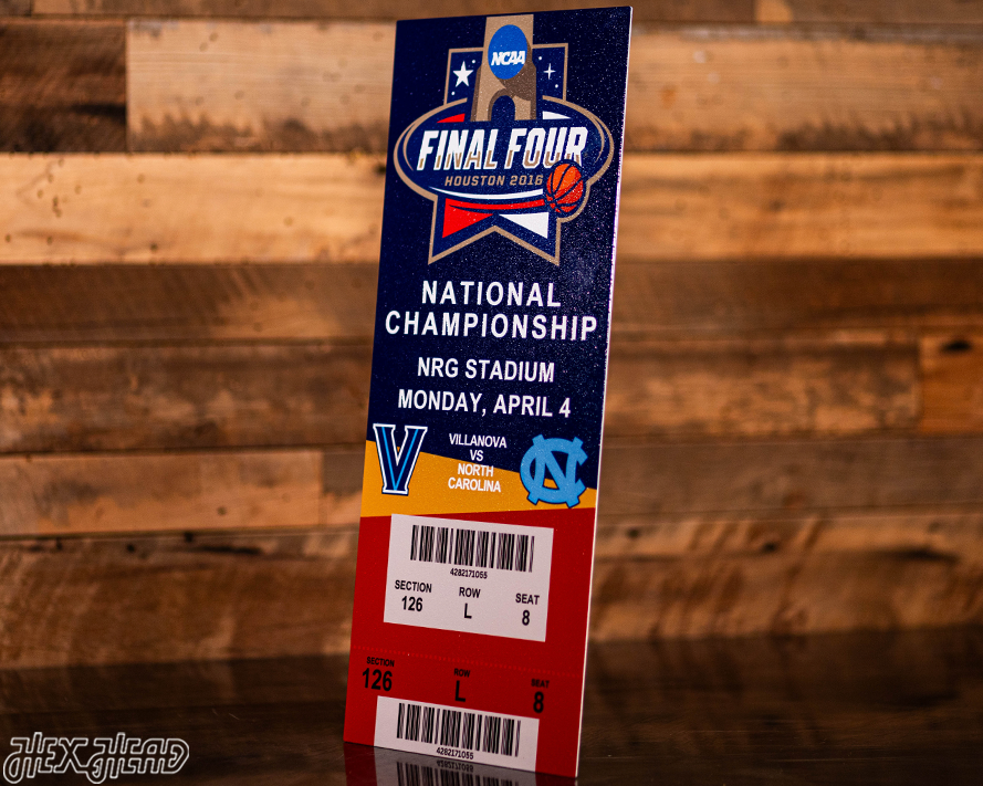 Villanova Wildcats 2016 National Basketball Championship Ticket Stub Single Layer Metal Wall Art
