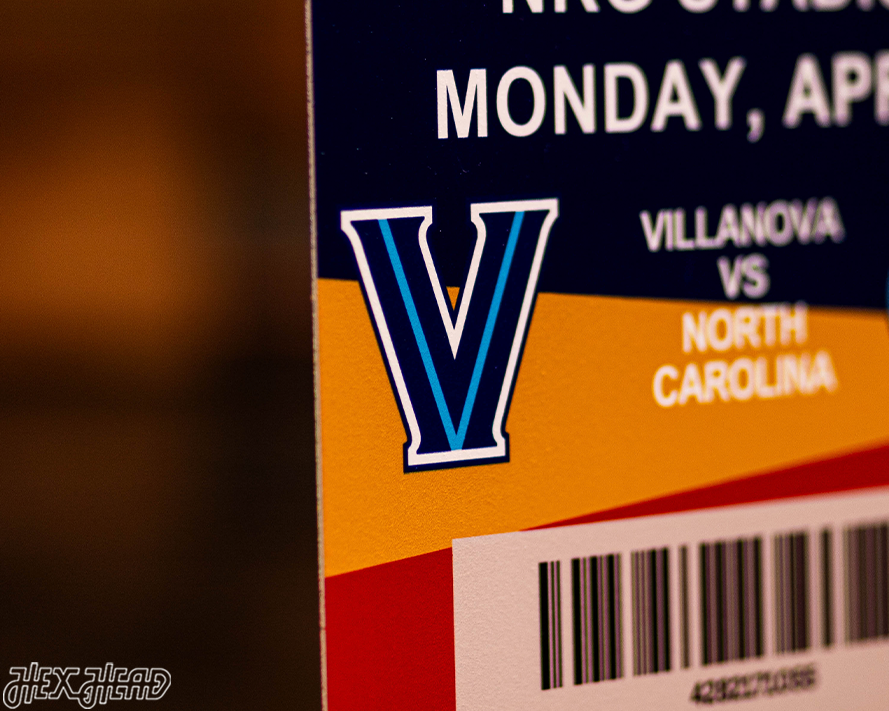 Villanova Wildcats 2016 National Basketball Championship Ticket Stub Single Layer Metal Wall Art