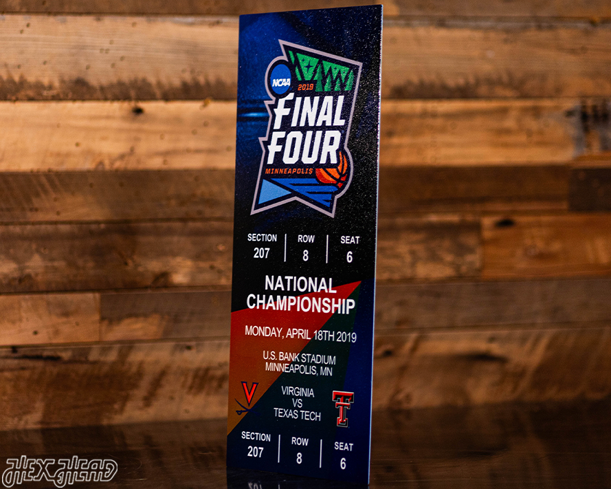 Virginia Cavaliers 2019 National Basketball Championship Ticket Stub Single Layer Metal Wall Art