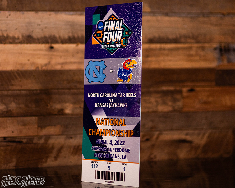 Kansas Jayhawks 2022 National Basketball Championship Ticket Stub Single Layer Metal Wall Art