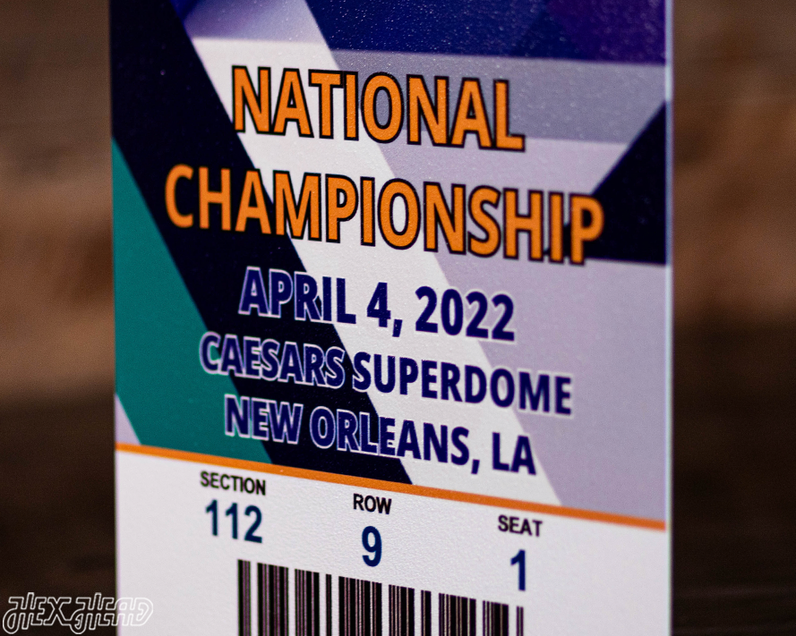 Kansas Jayhawks 2022 National Basketball Championship Ticket Stub Single Layer Metal Wall Art