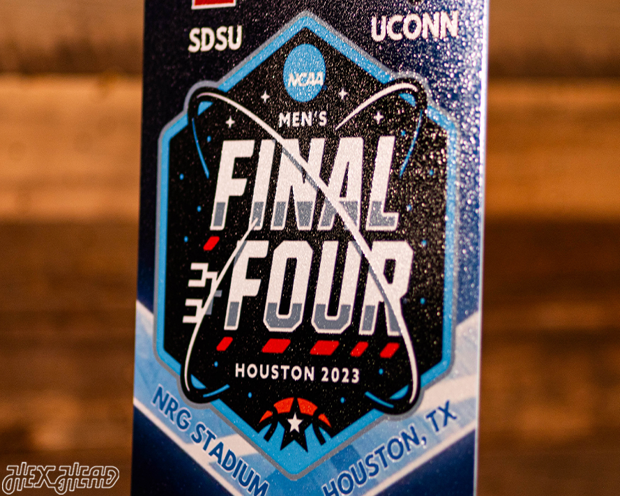 UCONN Huskies 2023 National Basketball Championship Ticket Stub Single Layer Metal Wall Art